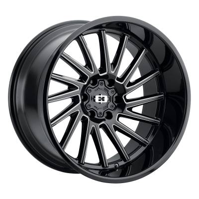 Vision Wheel - Vision Wheel 306-22036GBMS-19 306 Rapier 22x10 6x135 -19mm Gloss Black/Milled