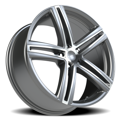 Vision Wheel - Vision Wheel 640-2865GMMF40 640 Nitrous 20x8.5 5x4.5 40mm Gunmetal/Machined