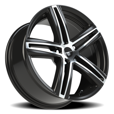 Vision Wheel - Vision Wheel 640-8831GBMF40 640 Nitrous 18x8 5x4.25 40mm Gloss Black/Machined
