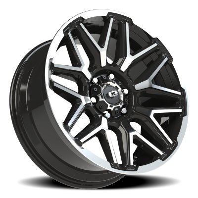 Vision Wheel - Vision Wheel 305-2983GBMFL-12 305 Rekluse 20x9 6x5.5 -12mm Gloss Black/Machined