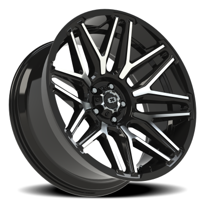 Vision Wheel - Vision Wheel 305-22073GBMF-19 305 Rekluse 22x10 5x5.0 -19mm Black/Machined