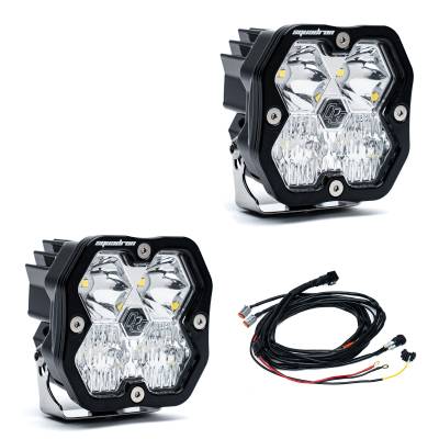 Baja Designs - Baja Designs 55-7803-2 Squadron 2.0 Sport Black LED Auxiliary Light Pod Pair