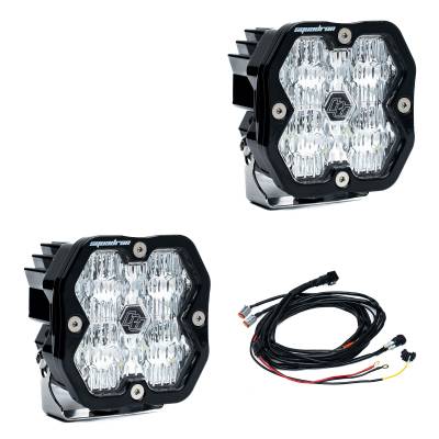 Baja Designs - Baja Designs 55-7805-2 Squadron 2.0 Sport Black LED Auxiliary Light Pod Pair