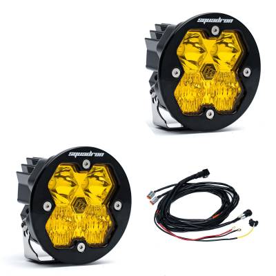 Baja Designs - Baja Designs 58-7813-2 Squadron-R 2.0 Sport Black LED Auxiliary Light Pod Pair