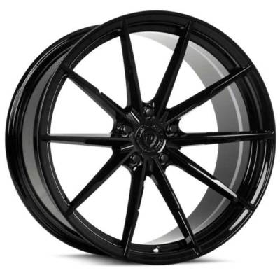 Dolce - Dolce Wheels DP08 Veloce 18x8.5 5x120 35mm Gloss Black VELOCE-88545GB