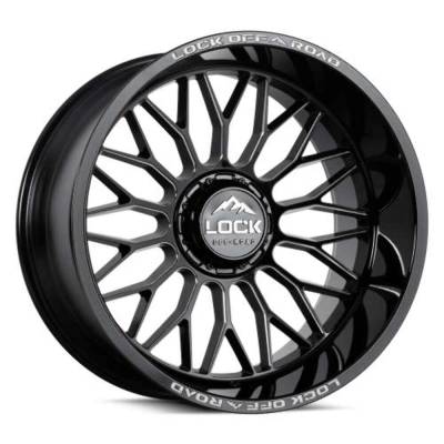 Lock Off-Road - Lock Off-Road LE02 Rampage 20x10 6x5.5/135 -18mm Black/Milled RAMPAGE-2136GBM
