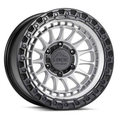 Lock Off-Road - Lock Off-Road MOJAVE-2969MSMBR LC11 Mojave 20x9 6x5.5 0mm Matte Silver/Black