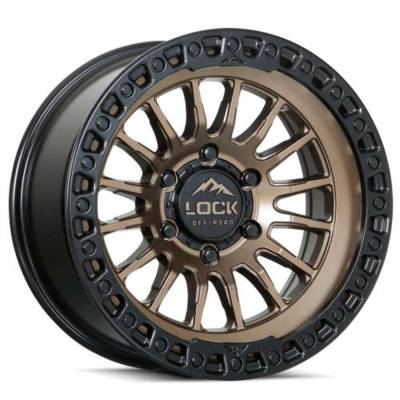 Lock Off-Road - Lock Off-Road GRIT-7969MRMBR12N LC14 Grit 17x9 6x5.5 12mm Matte Bronze/Black