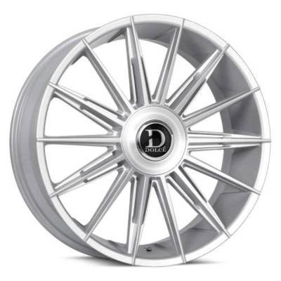 Dolce - Dolce Wheels DC08 Mirelli 24x10 Blank 15mm Sliver/Brushed MIRELLI-241000GSBF15