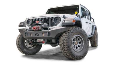 Fab Fours - Fab Fours JL24-B5051-1 Front Winch Bumper No-Bar for 18+ Gladiator/Wrangler JL