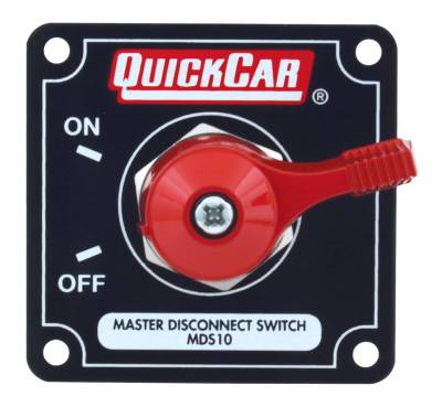 QUICKCAR RACING PRODUCTS - QuickCar Racing Products QRP55-011 MDS10A Switch Black w/Alternator Posts