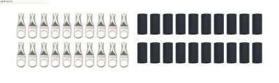 QUICKCAR RACING PRODUCTS - QuickCar Racing QRP57-581-20 Ring Terminals 5/16" 6 Ga w/Heat Shrink 20Pc