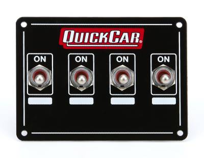QUICKCAR RACING PRODUCTS - QuickCar Racing Products QRP50-719 Accessory Panel 4 Switch Weatherproof