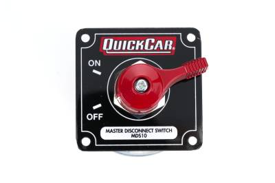 QUICKCAR RACING PRODUCTS - QuickCar Racing Products QRP55-015 Master Disconnect 250A 3 Post Black Panel