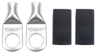 QUICKCAR RACING PRODUCTS - QuickCar Racing Products QRP57-582 Ring Terminals 3/8" 6 Ga w/Heat Shrink