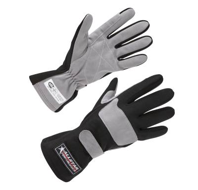 Allstar Performance - Allstar Performance ALL911012 Driving Gloves SFI 3.3/1 S/L Black/Gray Medium