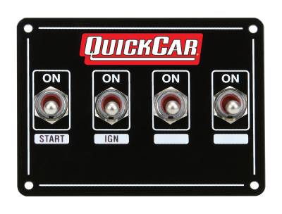 QUICKCAR RACING PRODUCTS - QuickCar Racing Products QRP50-740 Ignition Panel Extreme 4 Switch w/Pigtail
