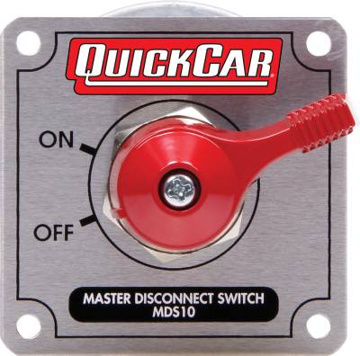 QUICKCAR RACING PRODUCTS - QuickCar Racing QRP55-023 Master Disconnect High Amp 4 Post Silver Plate