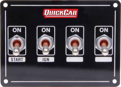 QUICKCAR RACING PRODUCTS - QuickCar Racing QRP50-7411 Ignition Panel Extreme 4 Switch Dual Ignition