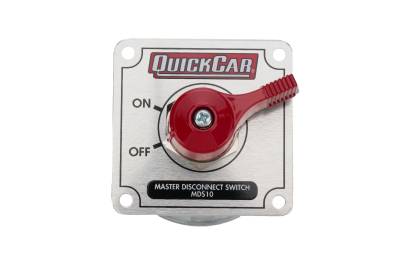 QUICKCAR RACING PRODUCTS - QuickCar Racing Products QRP55-024 Master Disconnect 250A 3 Post Silver Panel