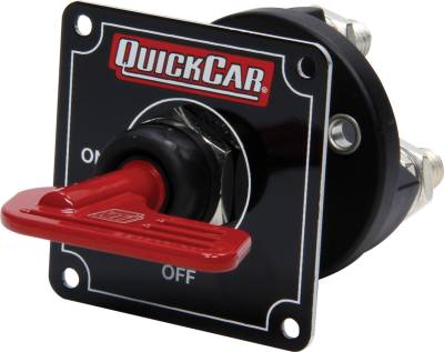 QUICKCAR RACING PRODUCTS - QuickCar Racing Products QRP55-030 Master Disconnect Black w/Removable Red Key