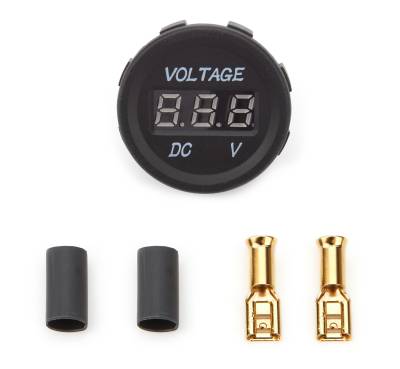 QUICKCAR RACING PRODUCTS - QuickCar Racing Products QRP611-9017 Volt Gauge 1-3/8" Blue LED