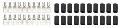 QUICKCAR RACING PRODUCTS - QuickCar Racing QRP57-583-20 Ring Terminals 1/2" 6 Ga w/Heat Shrink 20Pc
