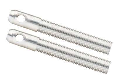 Allstar Performance - Allstar Performance ALL18492 L/W Aluminum Hood Pins 3/8" Silver 2Pc