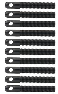 Allstar Performance - Allstar Performance ALL18493-10 L/W Aluminum Hood Pins 3/8" Black 10Pc
