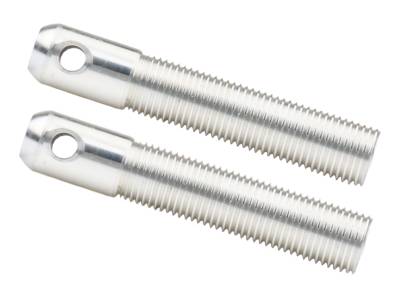 Allstar Performance - Allstar Performance ALL18494 L/W Aluminum Hood Pins 1/2" Silver 2Pc