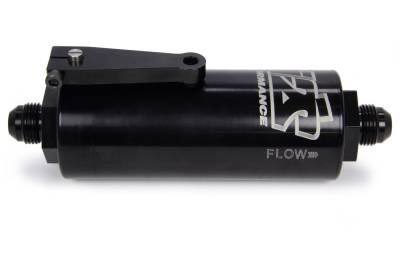 Ti22 PERFORMANCE - Ti22 Performance TIP5508 8 AN Fuel Filter w/Shutoff Black 100 Micron