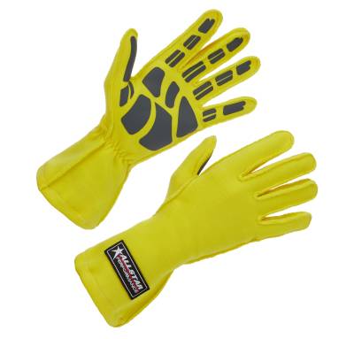 Allstar Performance - Allstar Performance ALL913092 Driving Gloves Non-SFI Outseam S/L MD Yellow