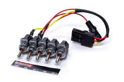 QUICKCAR RACING PRODUCTS - QuickCar Racing Products QRP50-7739 Ignition Panel 5 Switch Single Box
