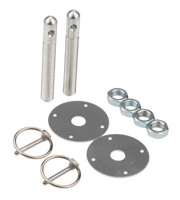 Allstar Performance - Allstar Performance ALL18496 Alum Hood Pin Kit 1/2" w/3/16" Clips Silver