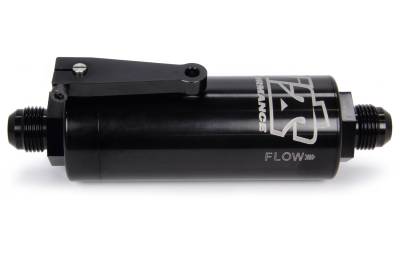 Ti22 PERFORMANCE - Ti22 Performance TIP5510 10 AN Fuel Filter w/Shutoff Black 100 Micron