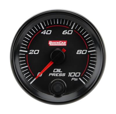 QUICKCAR RACING PRODUCTS - QuickCar Racing Products QRP69-003 Redline Gauge Oil Pressure