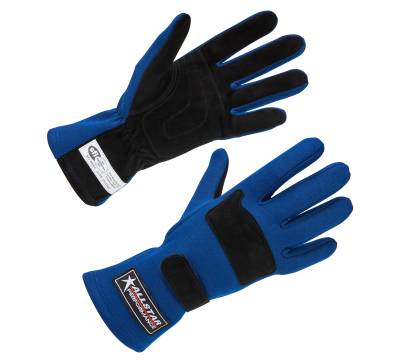 Allstar Performance - Allstar Performance ALL915021 Driving Gloves SFI 3.3/5 D/L Blue Small
