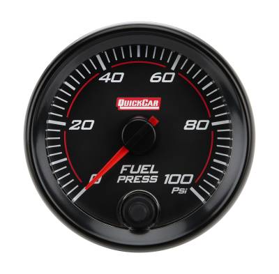 QUICKCAR RACING PRODUCTS - QuickCar Racing Products QRP69-005 RedLine Gauge 2-5/8" Fuel Pressure 0-100PSI