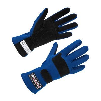 Allstar Performance - Allstar Performance ALL915025 Driving Gloves SFI 3.3/5 D/L Blue X-Large