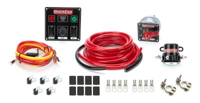 QUICKCAR RACING PRODUCTS - QuickCar Racing Products QRP50-831 Wiring Kit 4 Gauge w/Black 50-822 Panel
