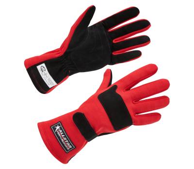 Allstar Performance - Allstar Performance ALL915072 Driving Gloves SFI 3.3/5 D/L Red Medium