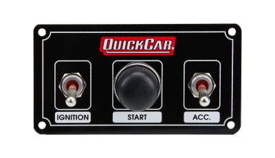 QUICKCAR RACING PRODUCTS - QuickCar Racing Products QRP50-833 ICP Single Box Black Dirt w/3 Wheel Brake