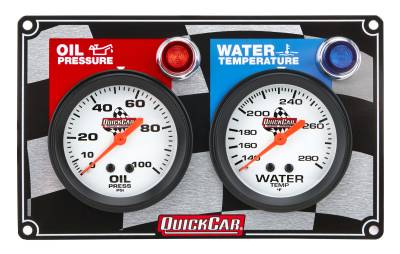 QUICKCAR RACING PRODUCTS - QuickCar Racing Products QRP61-6001 2 Gauge Panel OP/WT