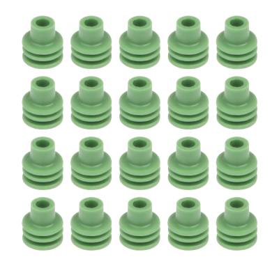 QUICKCAR RACING PRODUCTS - QuickCar Racing Products QRP50-302-20 Green Weatherpack Seals 20Pc