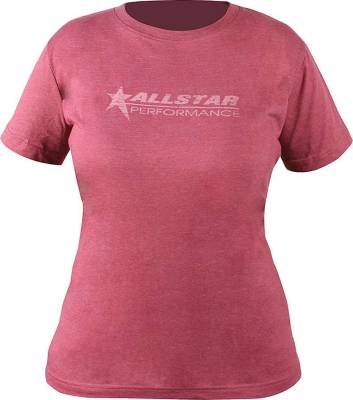 Allstar Performance - Allstar Performance ALL99920L Allstar T-Shirt Ladies Vintage Burgundy Large