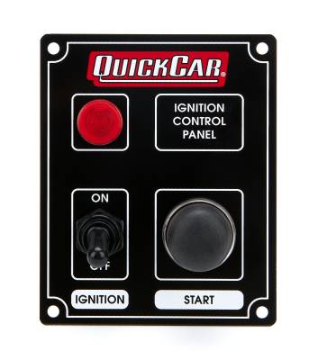QUICKCAR RACING PRODUCTS - QuickCar Racing Products QRP50-852 Ignition Panel Black w/Lights