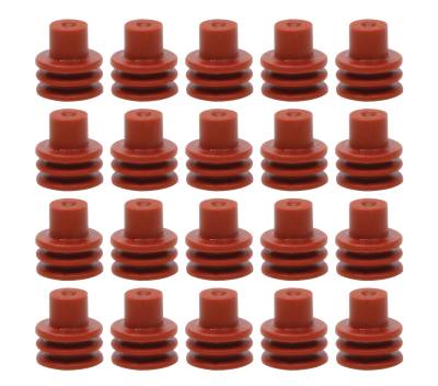 QUICKCAR RACING PRODUCTS - QuickCar Racing Products QRP50-304-20 Red Weatherpack Seals 20Pc