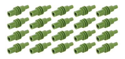 QUICKCAR RACING PRODUCTS - QuickCar Racing Products QRP50-305-20 Green Cavity Plug Weatherpack 20Pc