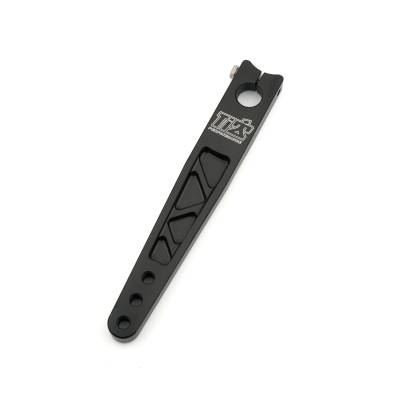 Ti22 PERFORMANCE - Ti22 Performance TIP3056 Pitman Arm 7075 Billet HD Angle Broach Black