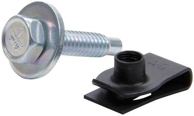 Allstar Performance - Allstar Performance ALL18656-50 Body Bolt Kit w/Clips 50pk Silver